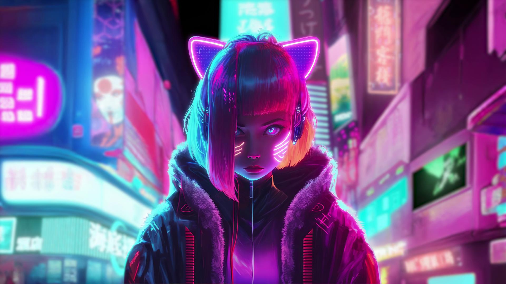 Cyberpunk Egirl Live Wallpaper