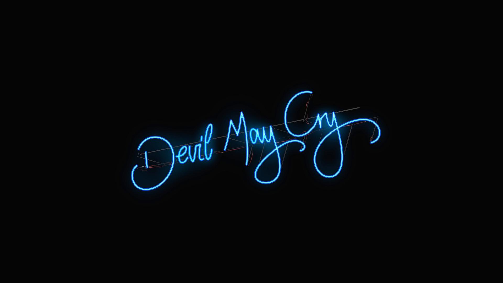 Devil May Cry 5 – Neon Logo Live Wallpaper