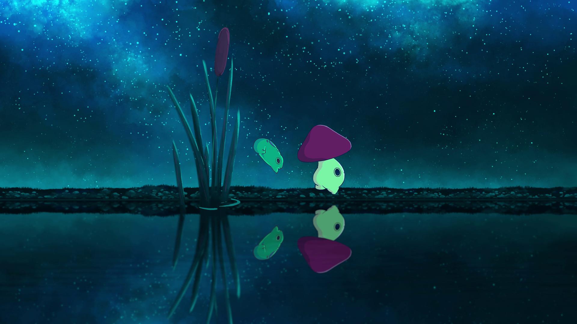 Frog & Mush Adventures Night Live Wallpaper